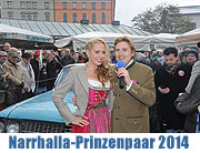 Narrhalla Prinzenpaar 2014: Prinz Alexander II. (De Branco) und Prinzessin Prinzessin Lisa I. (Wörschhauser) (©Foto: Ingrid Grossmann)